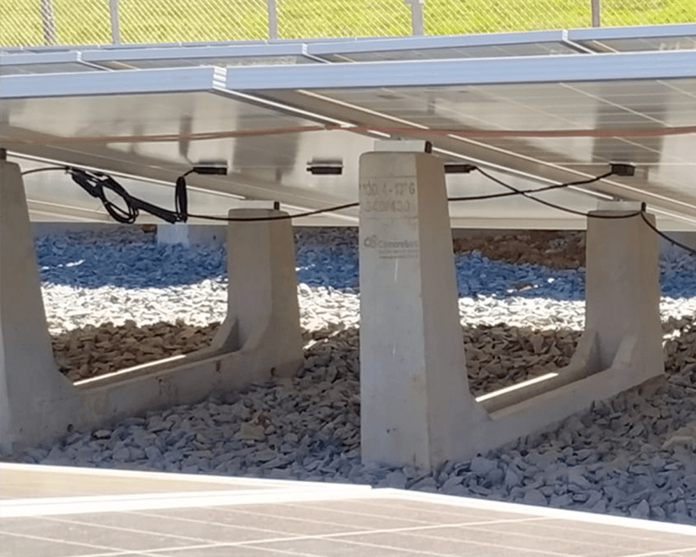 Vantagens da base fotovoltaica de concreto? Facilidade de instalação