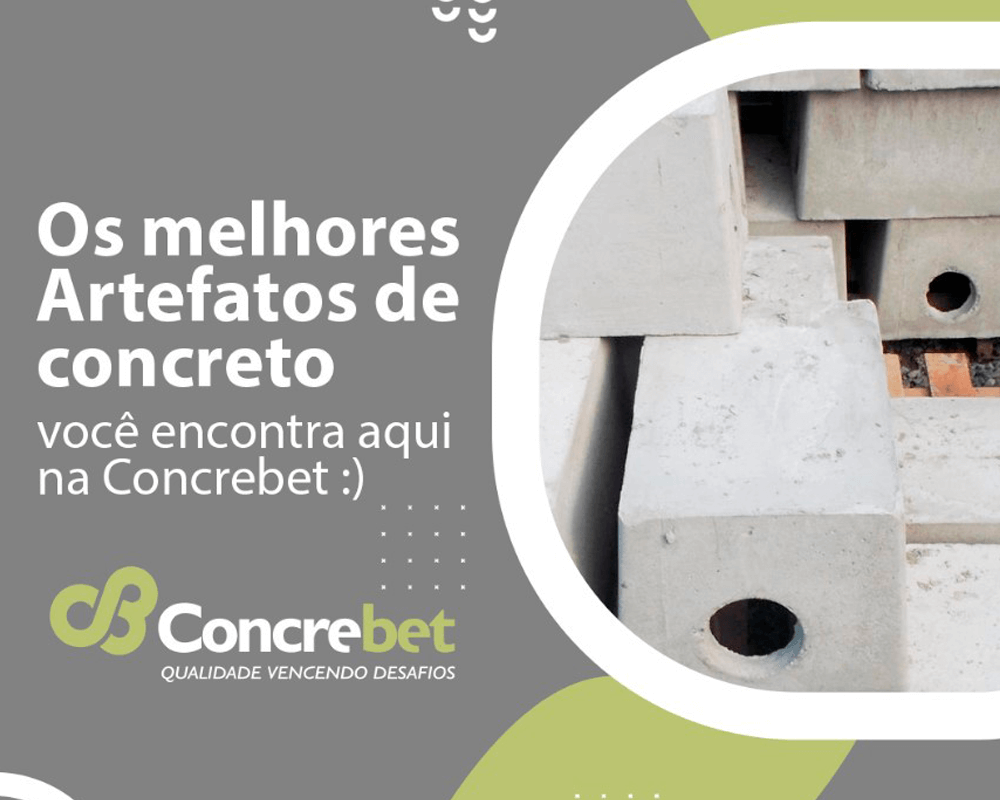 Os melhores Artefatos de concreto, você encontra aqui na Concrebet  :)